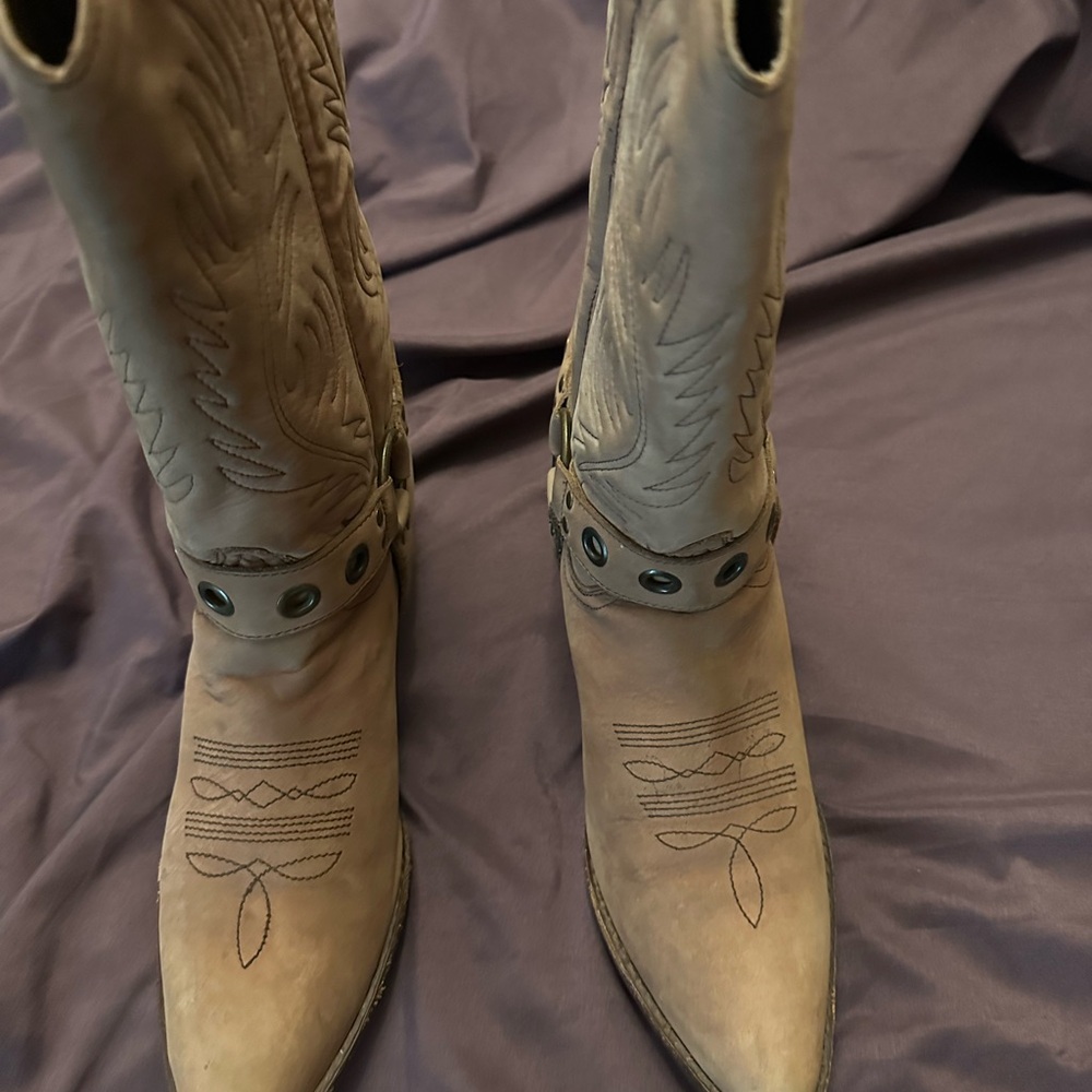 Tan Leather Heeled Boots